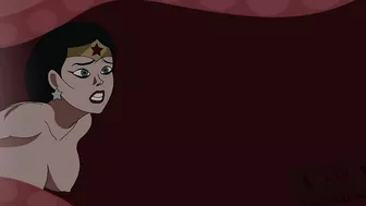 DC Giganta femdom masturbation with Wonder Woman