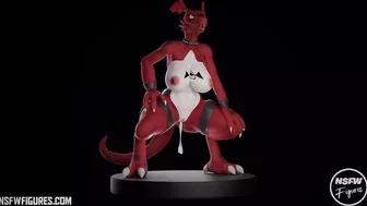 Guilmon resin figure