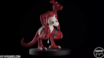 Guilmon resin figure