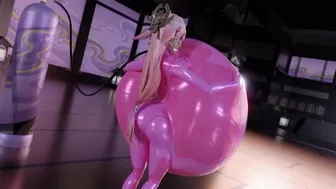 Zero Suit Yae Balloon Stuffing Inflation | Glossy Tempo