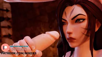 LEAGUE OF LEGENDS KAI'SA BLOWJOB + HARD SEX + CREMPIE | SFM HENTAI 60 FPS!