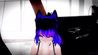 Neko takes care of you then lets you fuck her on your car