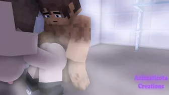 Jenny catches me in the bathroom | Minecraft Sex Mod