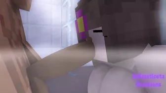 Jenny catches me in the bathroom | Minecraft Sex Mod