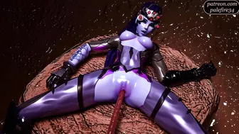 Widowmaker impregnated by squirting tendrils