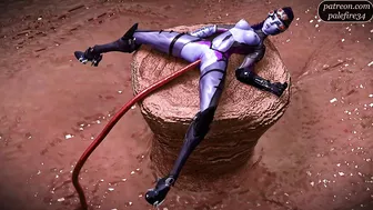 Widowmaker impregnated by squirting tendrils