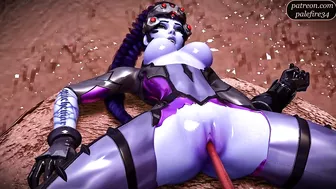 Widowmaker impregnated by squirting tendrils