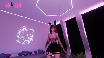 VR slut dances for you with no panties