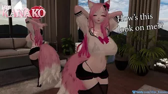 I try on CUTE COSPLAYS while you just want me to get MORE NAKED!!! SEXY CATGIRL POSING and STRIPPING