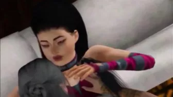 Mileena and Sindel futanari MK1