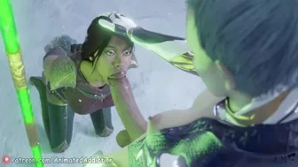 Jade Getting Throatfucked By Frost