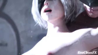 Nier Automata 2B romantic fuck from behind