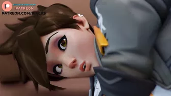 TRACER AMAIZING FOOTJOB | HOTTEST OVERWATCH HENTAI ANIMATION 60FPS