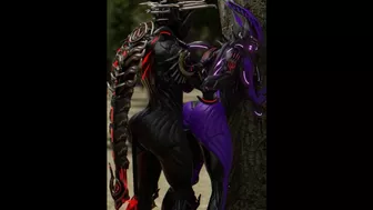 Valkyr Warframes Fucking Against a Tree