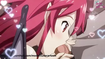 HOT vampire - SUCKS CUM to survive - (Hentai Itadaki Seieki / best clips - part 1) - cute [CARTOON]