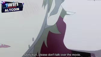 Makima gave Denji a long-awaited blowjob and swallowed his sperm in the cinema