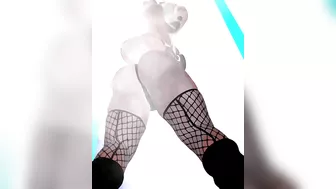 Sexy furry strip tease in the shower and dancing (Vr vtuber)