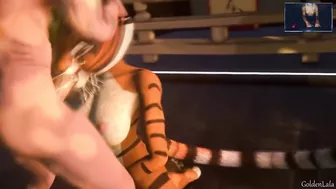 Tiger From Kung Fuu PAnda Love Hard Anal in 4k UHD