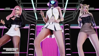 [MMD] D.Holic - Chewy Ahri Seraphine Akali Hot Kpop Dance League of Legends KDA Hentai