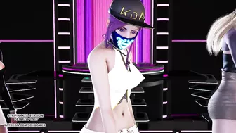 [MMD] D.Holic - Chewy Ahri Seraphine Akali Hot Kpop Dance League of Legends KDA Hentai