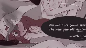 【Lewd Comic/Doujin Dub】 "A New Years Dream Come True" feat. Johnny Static 【Art: Wicked_YB】