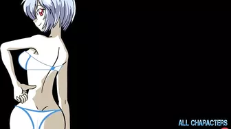 Rei Ayanami posa - DESNUDA