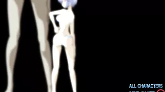 Rei Ayanami posa - DESNUDA