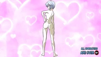 Rei Ayanami posa - DESNUDA