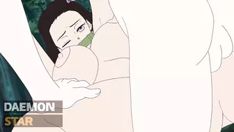 Nezuko Kamado gets fucked hard in the forest again