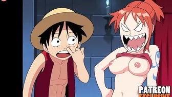 Nami Fucks Luffy for Treasure