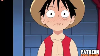 Nami Fucks Luffy for Treasure