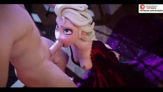 ELSA DO AMAZING BLOWJOB AND GETTING CUM - FROZEN 60 FPS High Quality Hentai 3D Animated 4K