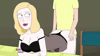 Beth Helps Cum | Rick & Morty