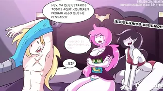 Finn Folla a Marceline y Dulce Princesa