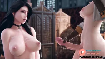 YENNEFER FUTANARI ENJOY CUM ON FACE FROM CIRI ????| UNIQUE FUTANARI HENTAI WITCHER 4K 60FPS