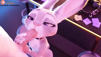 JUDY HOPPS BLOWJOB AND GETTING CUM ON FACE - EXCLUSIVE FURRY ZOOTOPIA HENTAI ANIMATION 4K 60FPS