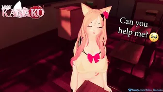 I GRIND a DESK and ask you to watch and get TURNED ON!!!! SEXY VTUBER SCHOOL GIRL COSPLAY!!!!!!