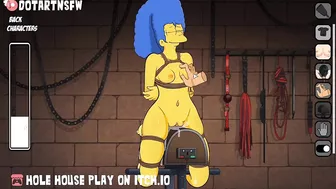 Marge Simpsons Tied Up Bondage Spanked Boob Play BDSM - Hole House