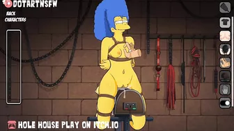 Marge Simpsons Tied Up Bondage Spanked Boob Play BDSM - Hole House