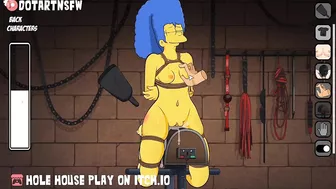 Marge Simpsons Tied Up Bondage Spanked Boob Play BDSM - Hole House