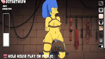 Marge Simpsons Tied Up Bondage Spanked Boob Play BDSM - Hole House