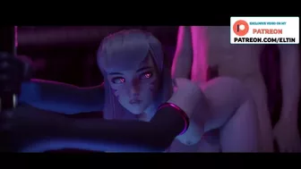 D.va Have Fun Creampie Fucking In Club | Exclusive Blender Hentai Animation 4K 60 FPS