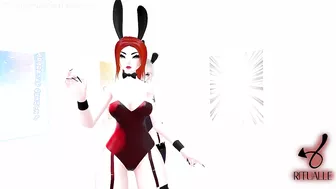 CherryErosXoXo VR thicc ass is checked out by bunny girl WillowWispy at Bunny Girl Tease Event Clip