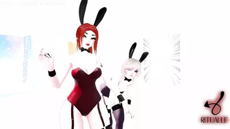 CherryErosXoXo VR thicc ass is checked out by bunny girl WillowWispy at Bunny Girl Tease Event Clip