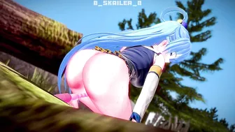 KonoSuba - Aqua uses a sex toy