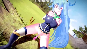 KonoSuba - Aqua uses a sex toy