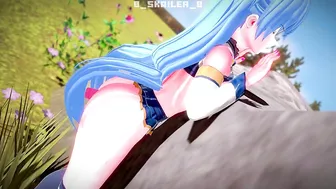 KonoSuba - Aqua uses a sex toy