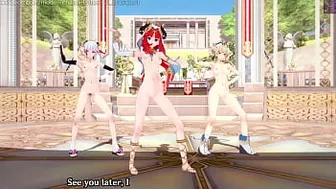 Genshin Impact: 【MMD】EVERGLOW - Adios REMAKE (Nilou, Ayaka, Barbara)