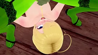 3D Hentai: Piss drinking femdom slime