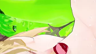 3D Hentai: Piss drinking femdom slime